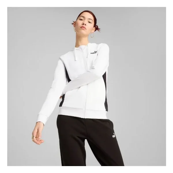 Puma Hooded Sweat Suit 685077-02 Beyaz Kadın Eşofman Takımı - Görsel 4