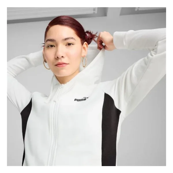 Puma Hooded Sweat Suit 685077-02 Beyaz Kadın Eşofman Takımı - Görsel 6