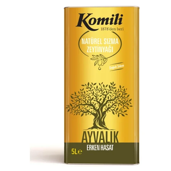 Komili Ayvalık Erken Hasat Natürel Sızma Zeytinyağı 5 Lt - Görsel 3