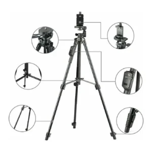 Yunteng Vct 5208 125 Cm Telefon Tripodu - Görsel 2