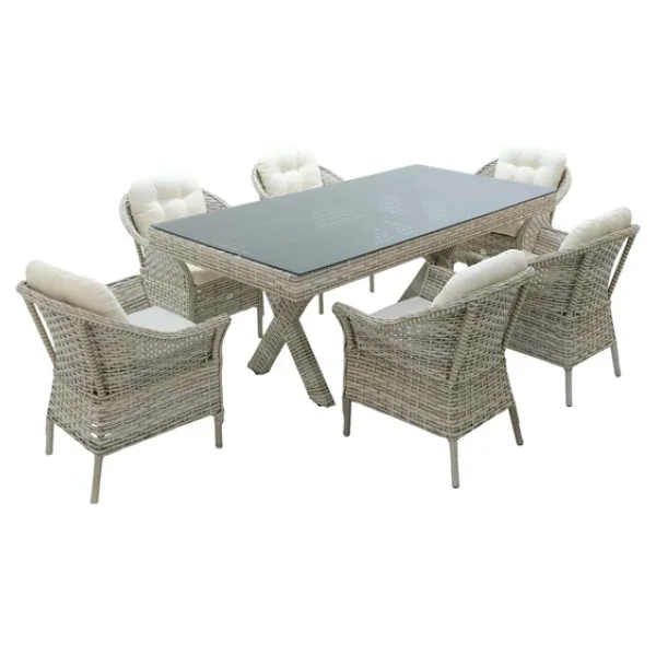 Rehome Spark 316 100x200 Cm Rattan Bahçe & Balkon Takımı - Görsel 4