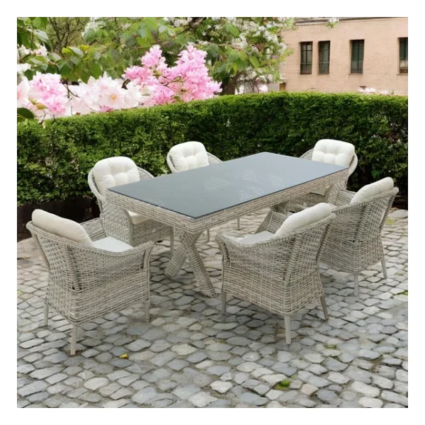 Rehome Spark 316 100x200 Cm Rattan Bahçe & Balkon Takımı - Görsel 9