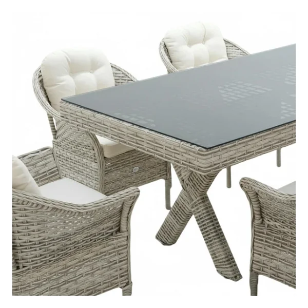 Rehome Spark 316 100x200 Cm Rattan Bahçe & Balkon Takımı - Görsel 5