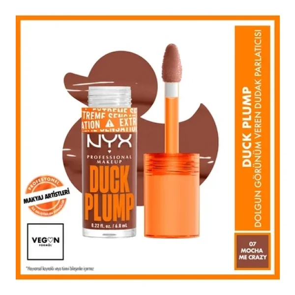 Nyx Duck Plump Dolgunlaştırıcı Dudak Parlatıcısı 07 Mocha Me Crazy - Görsel 7