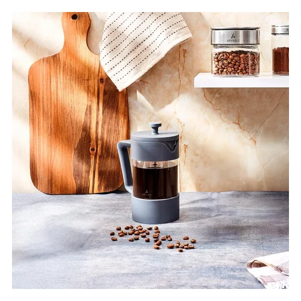 Aryıldız Doppio Grey 600 Ml French Press - Görsel 6