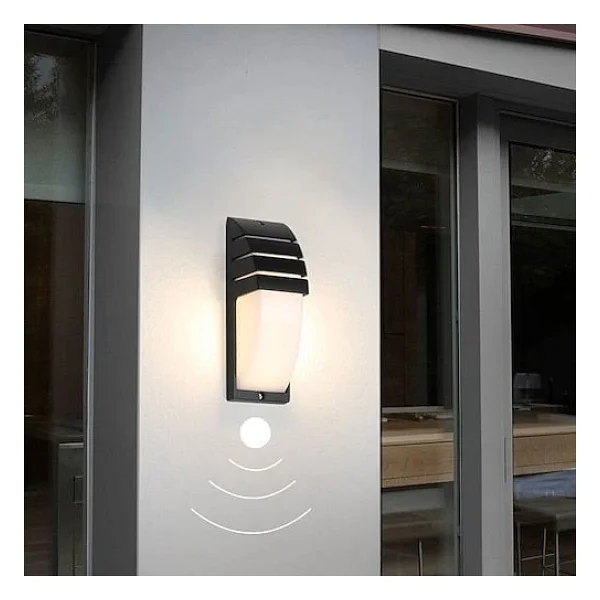 Elektrik Ile Çalışır, Karanlıkta Hareket Gördükçe Yanar, Radar Sensörlü 24 Watt Beyaz Işık Aplik - Görsel 2