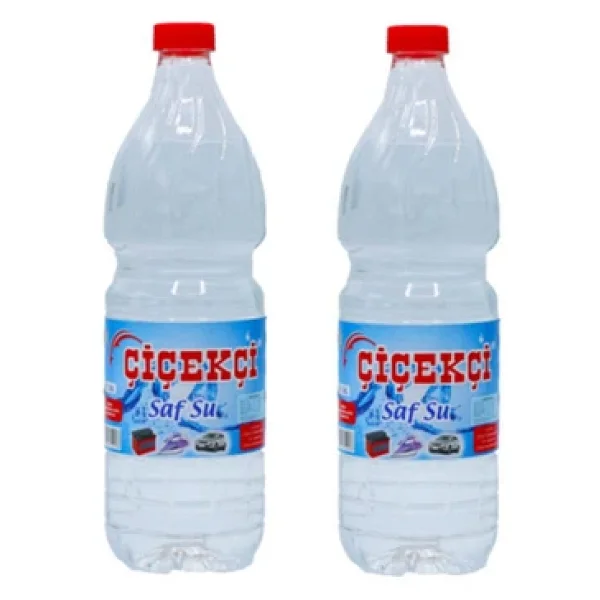 Cıcekcı Oto Saf Su Ve Utu Aku Ve Radyator Suyu 2 Adet 1 Lıtre Pet Kılıtlı Kapaklı - Görsel 3