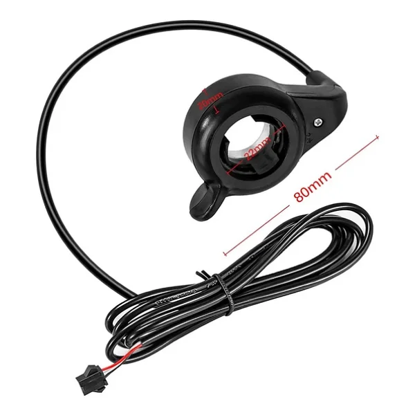 Alkatronik Elektrikli Bisiklet Gaz Kolu Scooter Motor Baş Parmak Hız Kontrol Ekransız Aksesuar Parça 23mm Alüm - Görsel 4