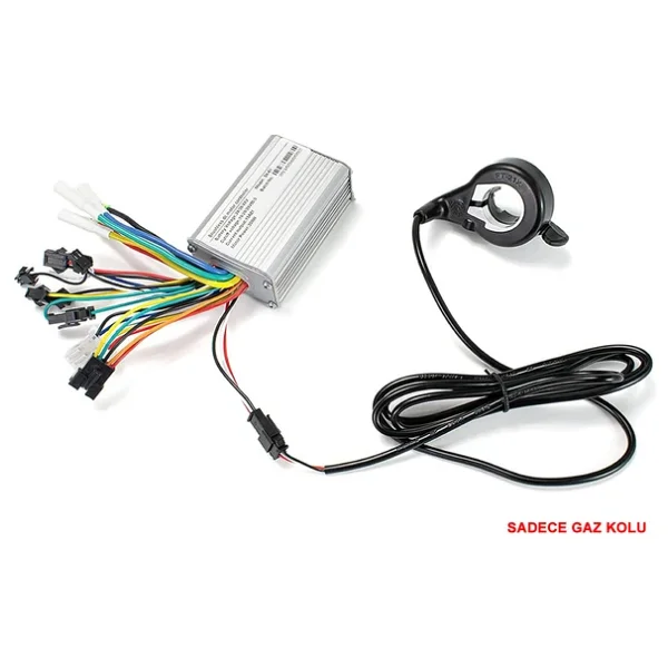 Alkatronik Elektrikli Bisiklet Gaz Kolu Scooter Motor Baş Parmak Hız Kontrol Ekransız Aksesuar Parça 23mm Alüm - Görsel 5