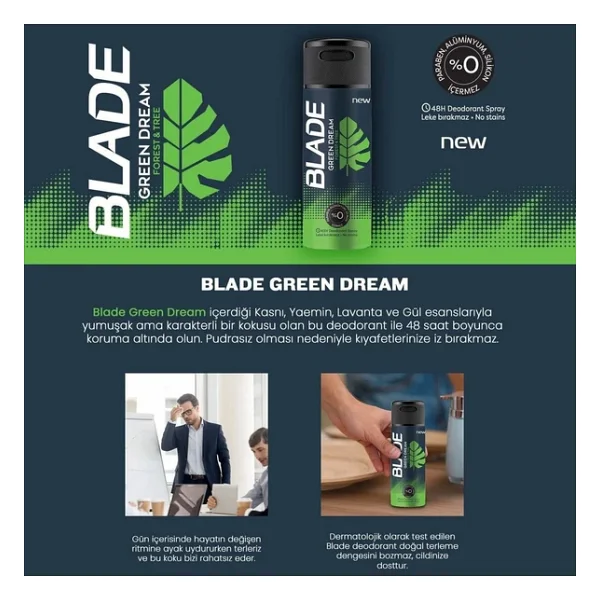 Blade Green Dream Edt Erkek Parfüm 70 Ml - Görsel 3