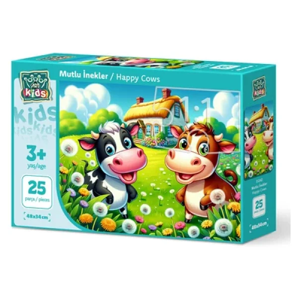 Art Puzzle Mutlu İnekler 25 Parça Puzzle 35042 - Görsel 3
