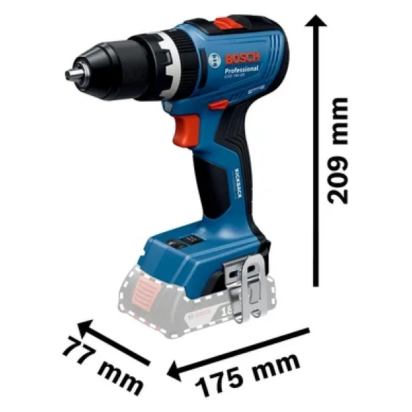 Bosch Gsb 18v-65 Aküsüz Darbeli Matkap - Görsel 4