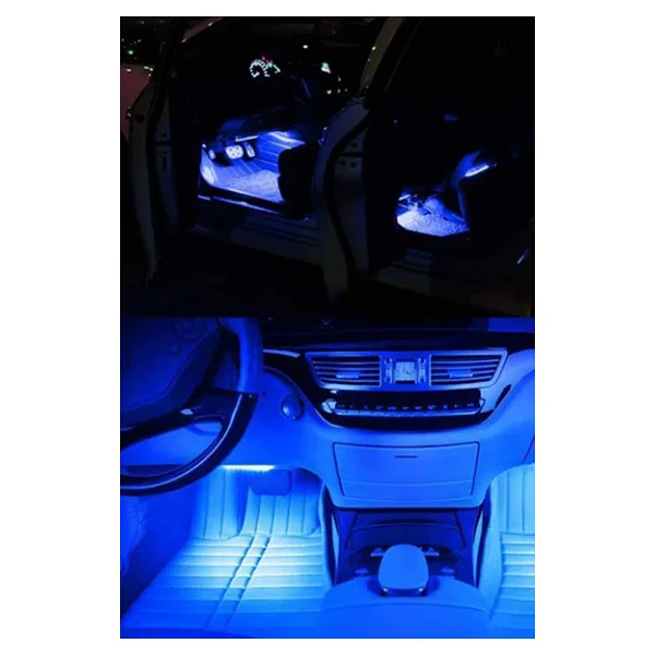 Astraled Çakmaklık Girişli RGB Ayak Altı LED Sese Duyarlı LED Müziğe Duyarlı 12 LED - Görsel 4