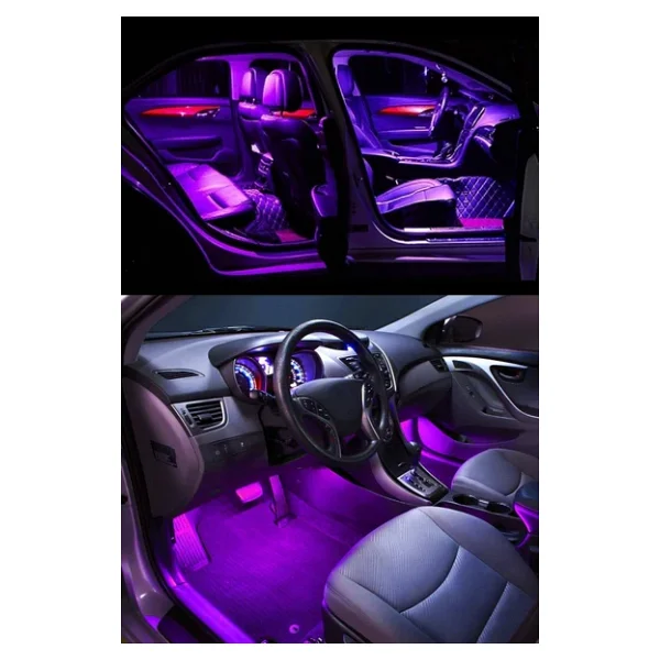 Astraled Çakmaklık Girişli RGB Ayak Altı LED Sese Duyarlı LED Müziğe Duyarlı 12 LED - Görsel 5