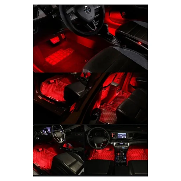 Astraled Çakmaklık Girişli RGB Ayak Altı LED Sese Duyarlı LED Müziğe Duyarlı 12 LED - Görsel 7