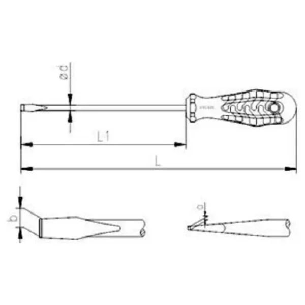 İzeltaş 4100 Kraft Seri 6x150 Mm Düz Tornavida - Görsel 4