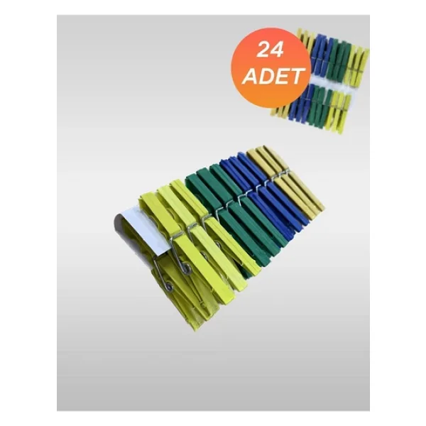Zambak 24 Adet Mandal & Sağlam Mandal - Görsel 2