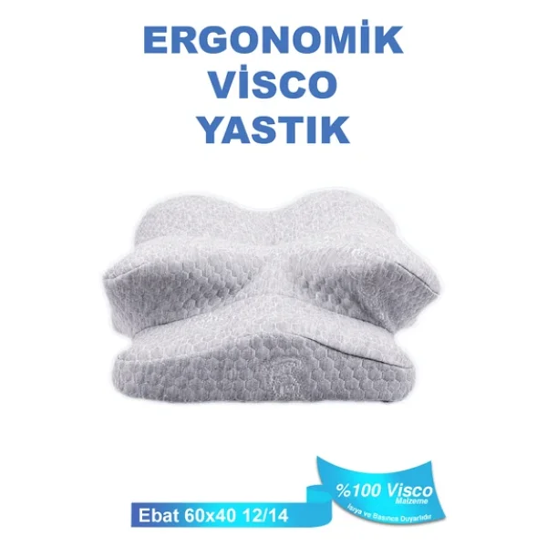 Ortopedik Visco Yastık Boyun Fıtığı Boyun Ağrısı Destekli Güzellik Yastığı Royalrelax - Görsel 5