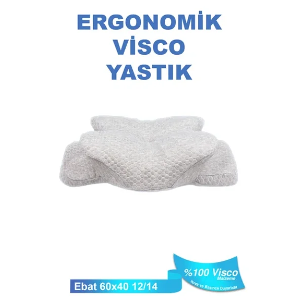 Ortopedik Visco Yastık Boyun Fıtığı Boyun Ağrısı Destekli Güzellik Yastığı Royalrelax - Görsel 2