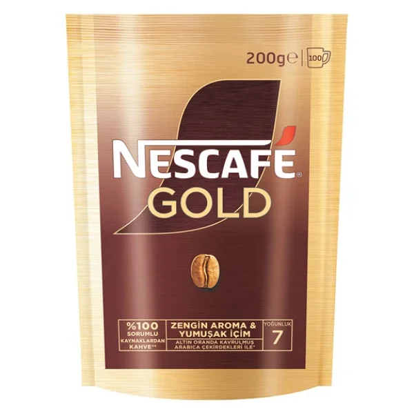 Nescafe Gold Granül Kahve 200 Gr Eko Paket 6'lı - Görsel 3
