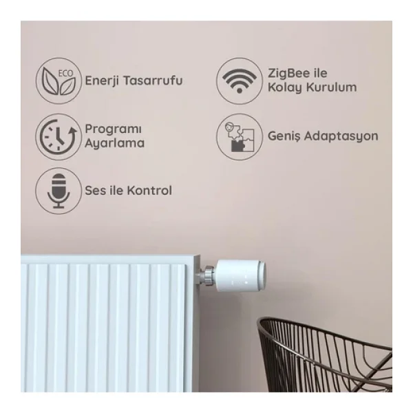 Bilicra S-Warm Akıllı Termostatik Radyatör Vanası - Görsel 2