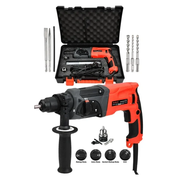 Assur 850w Darbeli Metal Şanzıman Kırıcı Delici Hilti Matkap - Görsel 7