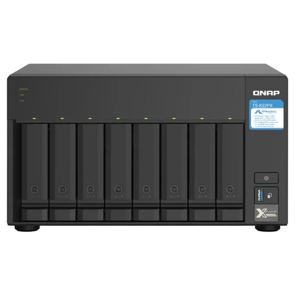Qnap Ts-832px 4 GB 8 Yuvalı 250 TB Destekli Nas Depolama Ünitesi - Görsel 7
