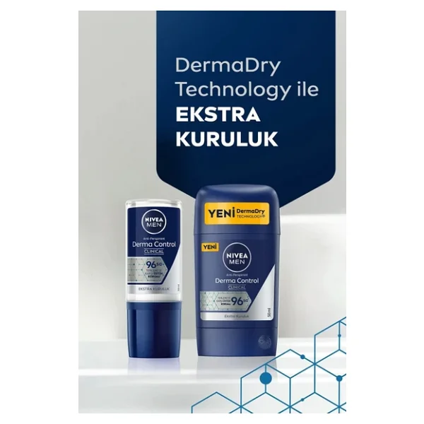 Nivea Men Derma Control Clinical 50 Ml Erkek Roll-On Deodorant - Görsel 7
