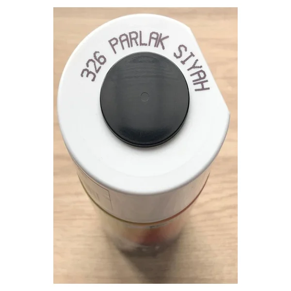 Akçalı 326 400 Ml Parlak Siyah Sprey Boya - Görsel 3