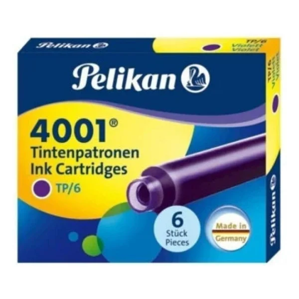Pelikan Dolma Kalem Kartuşu Küçük Violet 6 Lı 4001 (10 Paket) - Görsel 3