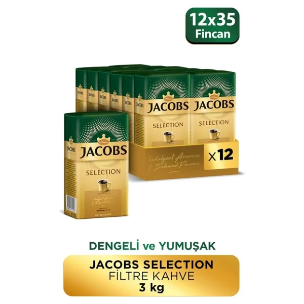 Jacobs Selection Filtre Kahve 250 Gr 12'li - Görsel 4