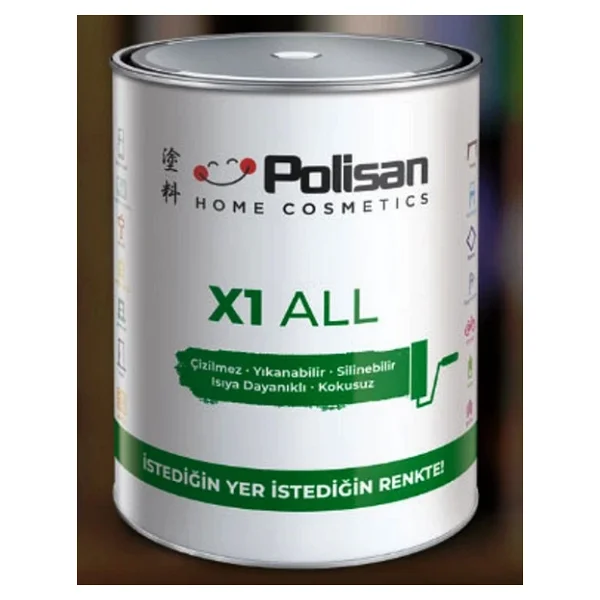 Polisan X1 All 0.75 Lt Su Bazlı Akrilik Boya - Görsel 3