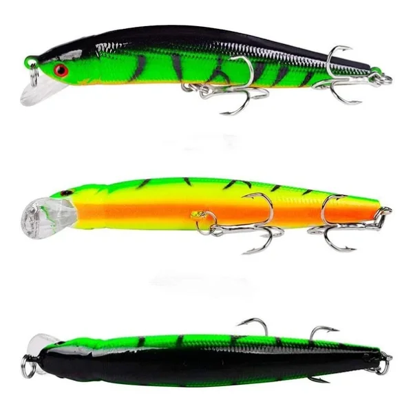 Valkyrie 20 Adet Karışık Minnow Crankbait Swimbait Rapala Sahte Yem Olta Seti Balık İğnesi - Görsel 10