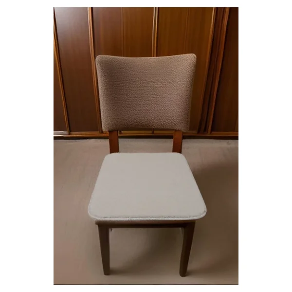 My Evilla Kaymaz Sandalye Minderi 6'lı 40x40 Krem - Görsel 2