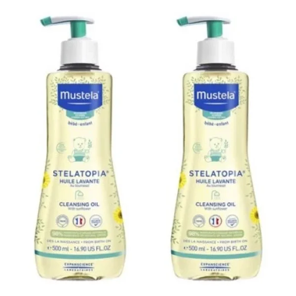 Mustela Stelatopia Temizleme Yağı 500 Ml 2 Adet - Görsel 4