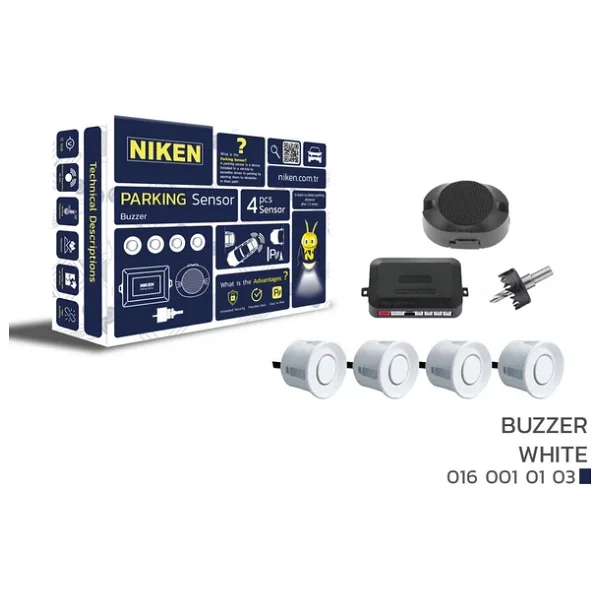 Niken Ses İkazlı Park Sensörü Beyaz - Görsel 3