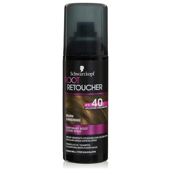 Root Retoucher Saç Dipleri İçin Kapatıcı Kahverengi 120 Ml Sprey Saç Boyası - Görsel 5