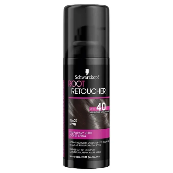 Root Retoucher Saç Dipleri İçin Kapatıcı Siyah 120 Ml Sprey Saç Boyası - Görsel 5