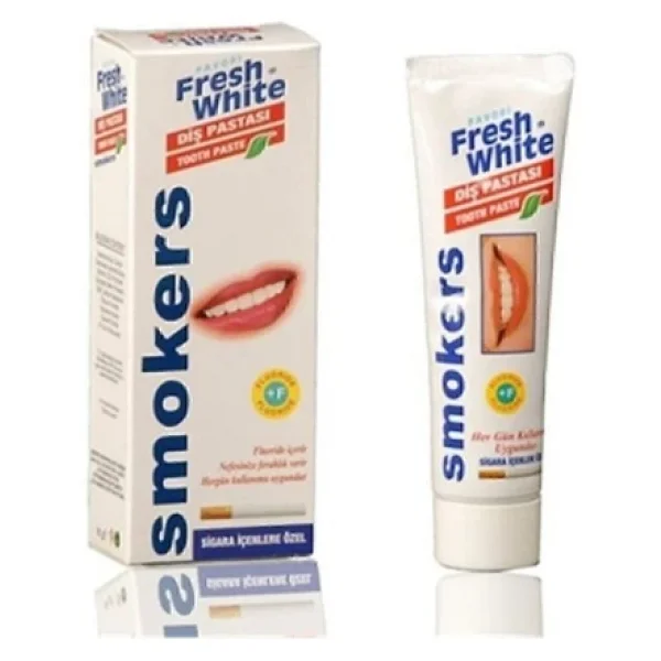 Fresh White Smokers Sigara İçenlere Özel 90 Gr Diş Pastası - Görsel 6
