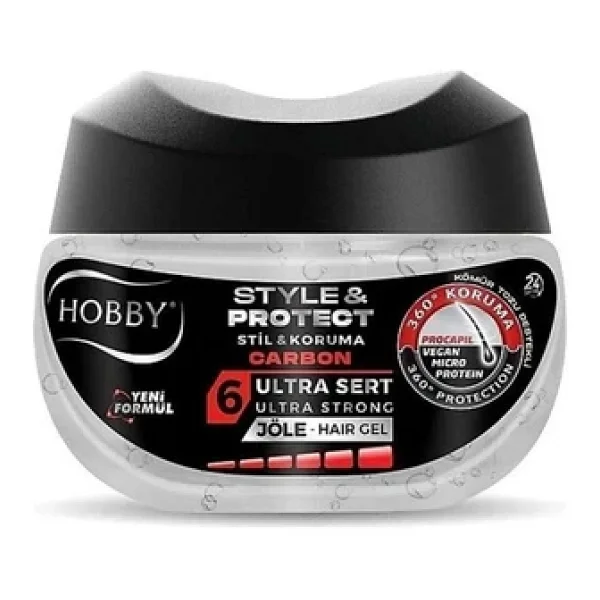 Hobby Style & Protect Carbon Ultra Sert Saç Jölesi 250 Ml - Görsel 4