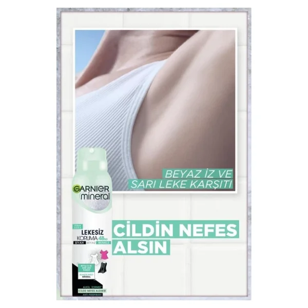 Garnier Mineral Lekesiz Koruma Ferah Koku 150 Ml Kadın Deodorant - Görsel 2
