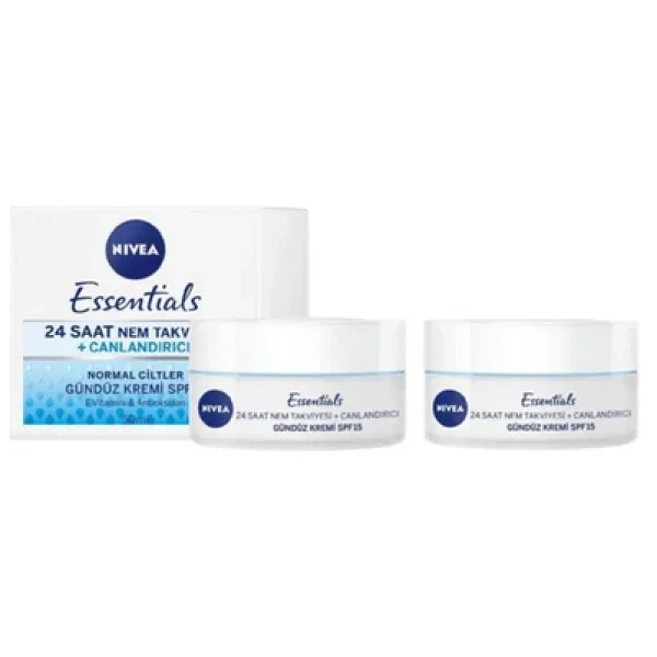 Nivea Essentials 24 Saat Nem Canlandırıcı 50 Ml 2'li Paket Gündüz Kremi - Görsel 6