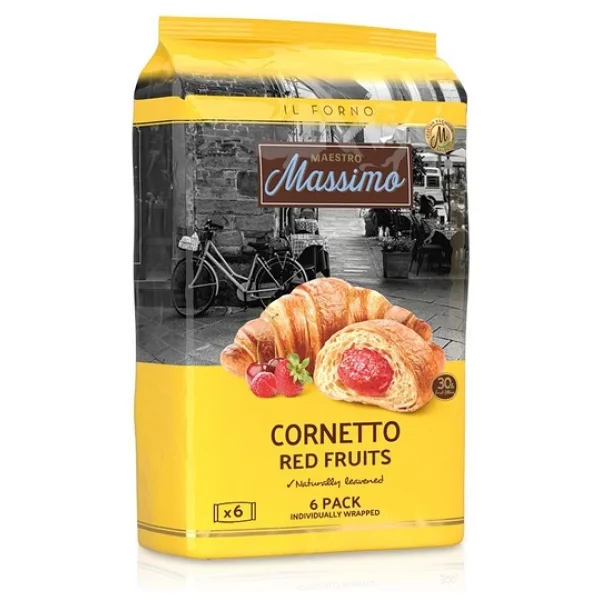 Cornetto Red Fruits (Kruvasan Kırmızı Meyveli) 45 Gram 6 Adet (1 Kutu) - Görsel 3