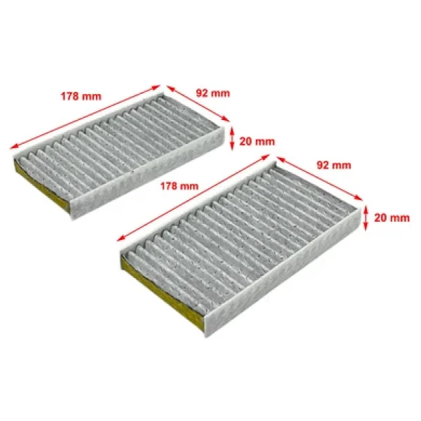 Wunder Jeep Cherokee 2008-2012 Karbonlu Polen Filtresi - Görsel 2