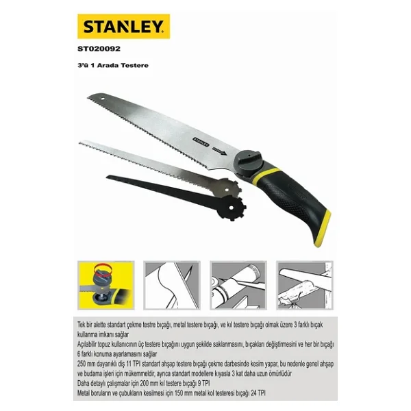 Stanley St020092 Çok Amaçlı Testere - Görsel 5