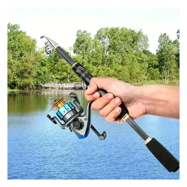 Valkyrie 1.8m Çantalı Motorlu Spin Olta Seti Silikon Rapala Misina Jighead Herşey Dahil Tam Set Ultra Hafif Tasarım - Görsel 10