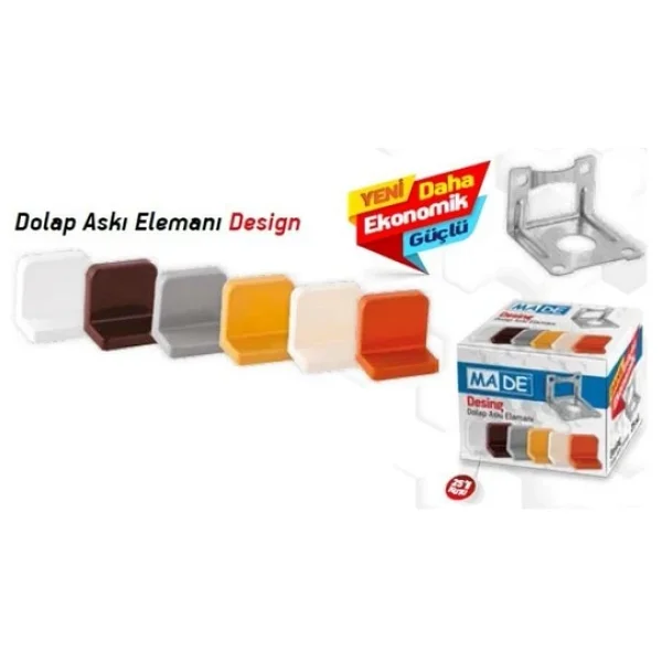 Made Dolap Askı Elemanı Beyaz 250 Adet - Görsel 3