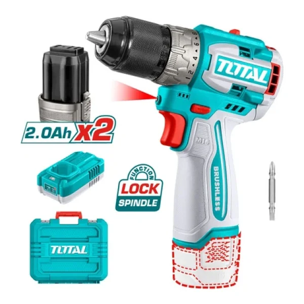 Total Tools Tdlı16682 Çift Akülü 2 Ah Matkap - Görsel 4