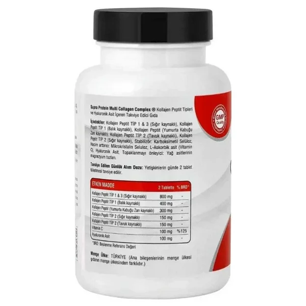 Supra Protein Multi Collagen Complex 60 Tablet - Görsel 5
