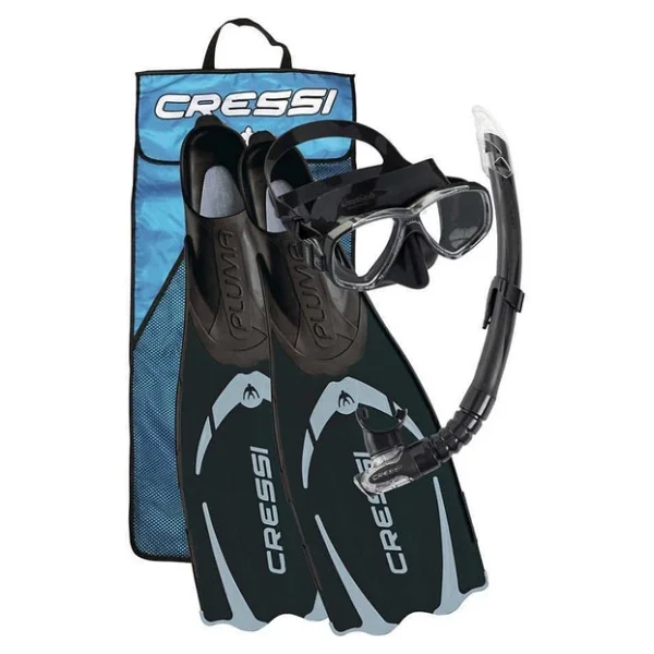 Cressi Pluma Siyah Palet Maske Şnorkel Seti No:41-42 - Görsel 8